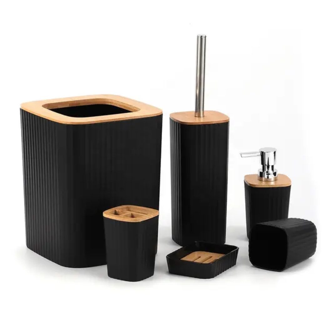 Accessoires Salle de Bain moderne GM en Bambou