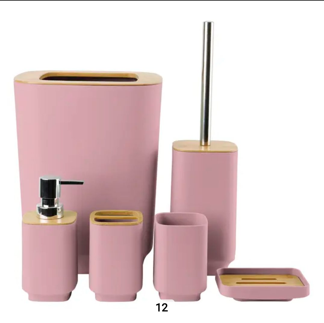 Accessoires Salle de Bain moderne GM en Bambou