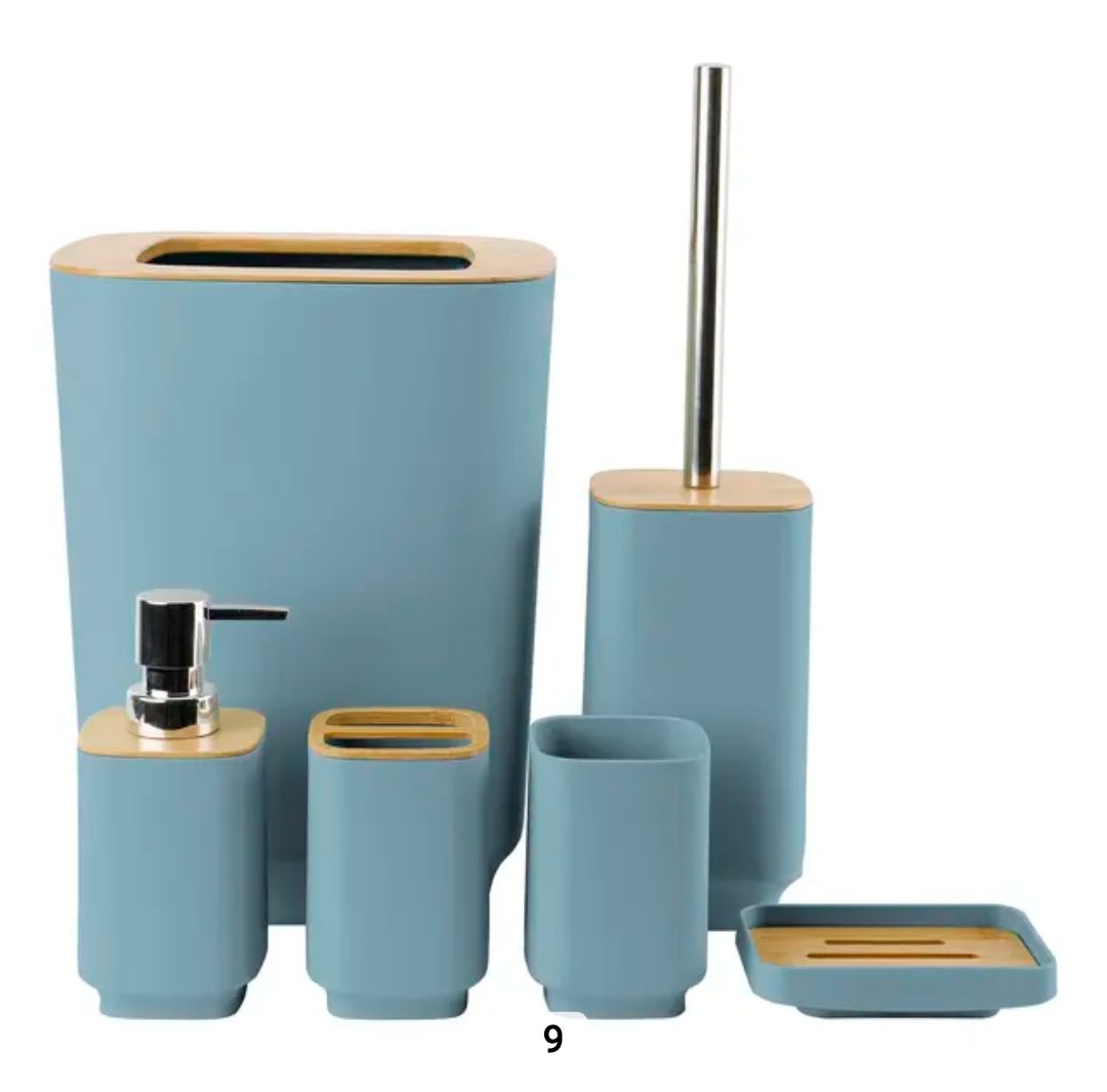 Accessoires Salle de Bain moderne GM en Bambou
