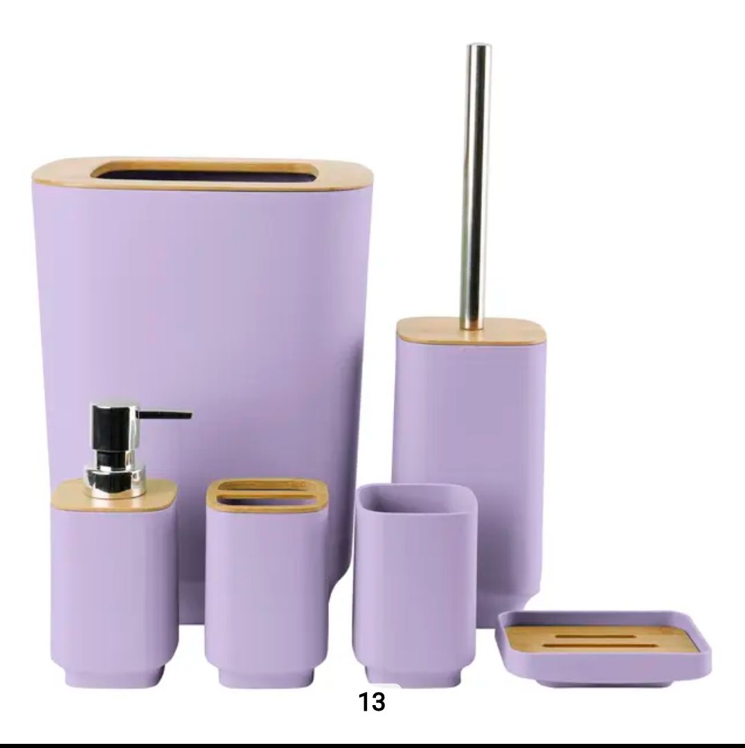 Accessoires Salle de Bain moderne GM en Bambou