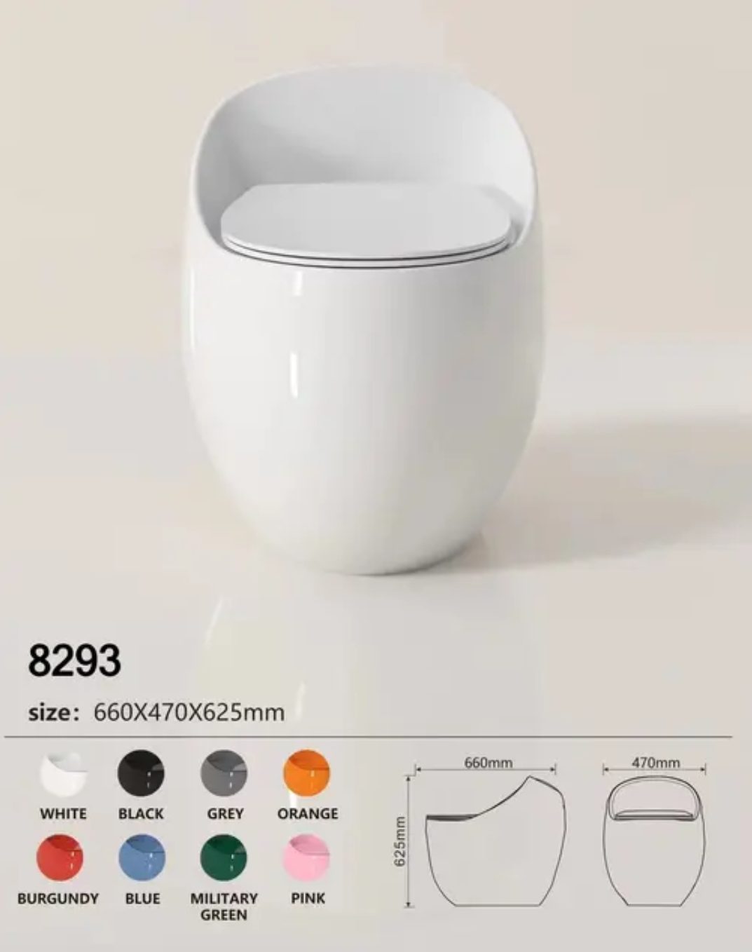 Chaise Anglaise en forme d’Œuf